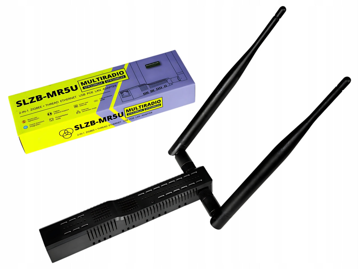 SLZB-MR5U ZigBee Thread Adapter - EFR32MG24, PoE, USB, WiFi, ESP32, Ethernet, MQTT, ZHA Manufacturer code SLZB-MR5U