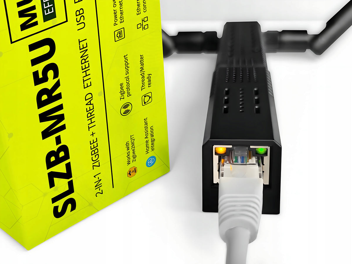SLZB-MR5U ZigBee Thread Adapter - EFR32MG24, PoE, USB, WiFi, ESP32, Ethernet, MQTT, ZHA Packaging status original