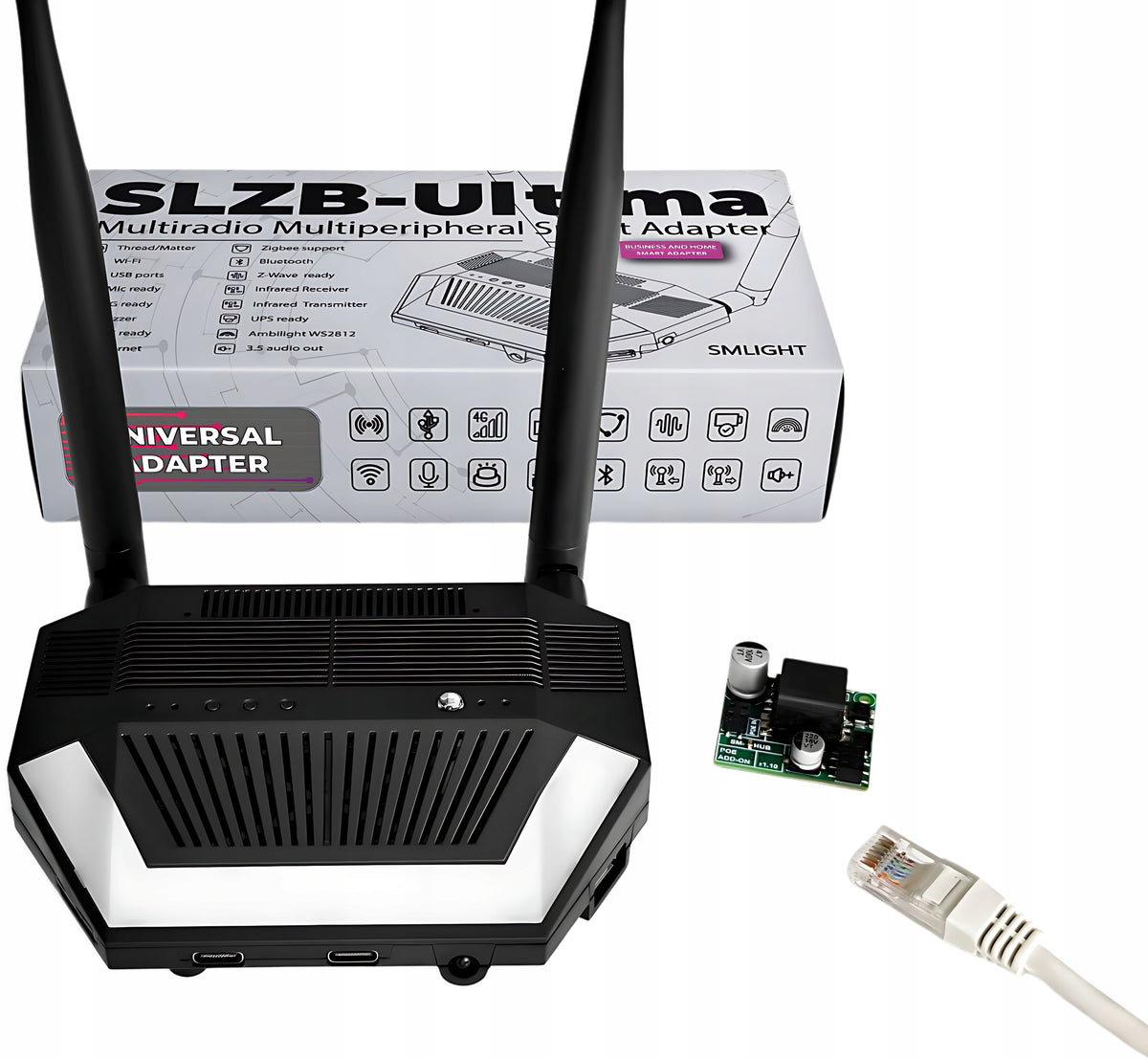 SLZB Ultima 3 Goal Control HUB ZigBee MQTT Matter Home Assistant Manufacturer code SLZB Ultima 3 Hub ZigBee MAtter Thread MQTT