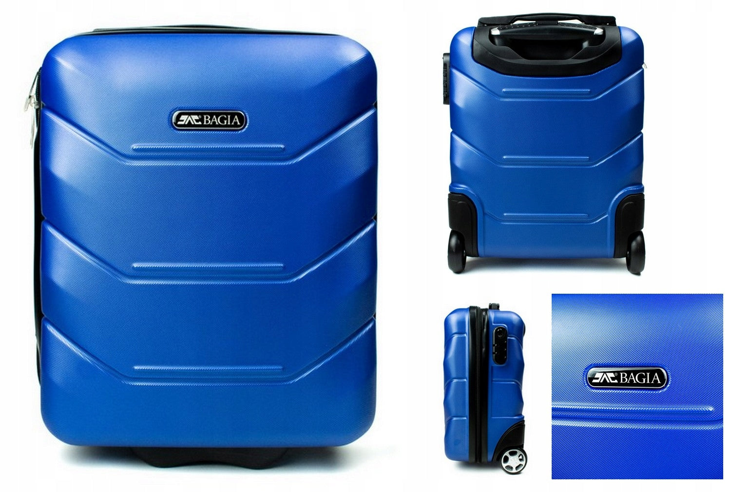 SMALL CABIN SUITCASE BAGIA TRAVEL LUGGAGE WHEELS EXCLUSIVE S