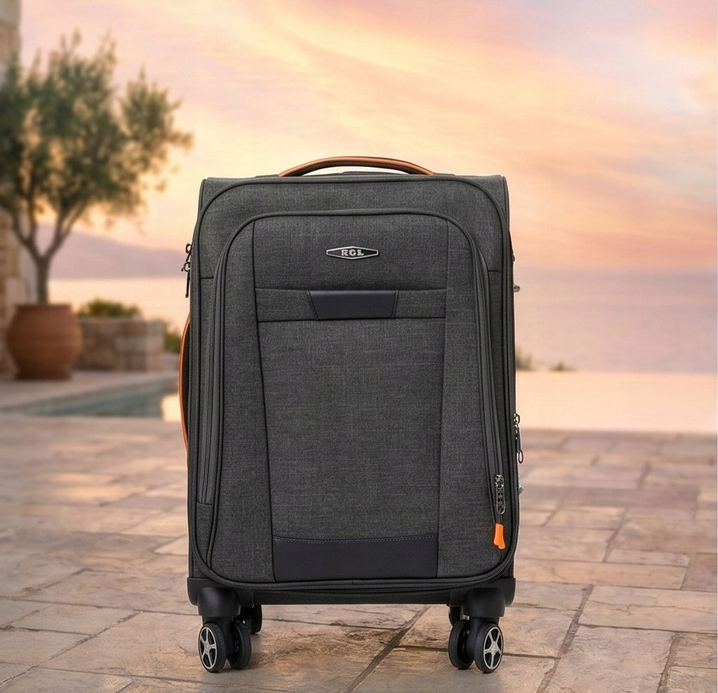 SMALL CABIN TRAVEL SUITCASE RYANAIR WIZZAIR 4 WHEELS CARRY-ON BAG Manufacturer code S030 L mała walizka