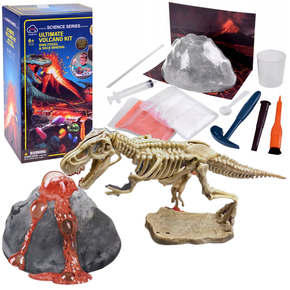 SMALL CHEMIST EDUCATIONAL KIT FOR SCIENTIFIC EXPERIMENTS VOLCANO EXCAVATION Brand Fest