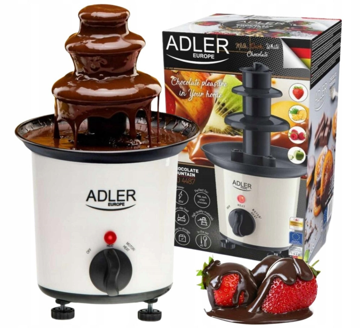 SMALL CHOCOLATE FOUNTAIN 3 LEVELS 0,2L FONDUE 30W