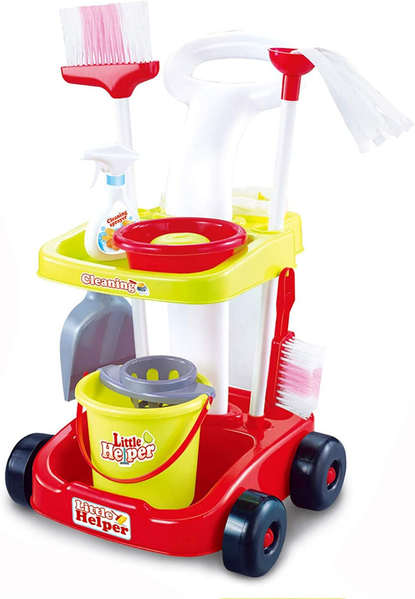 SMALL CLEANER SET IN STROLLER ACCESSORIES FOR CHILDREN MOP BROOM Bucket Brand Martom