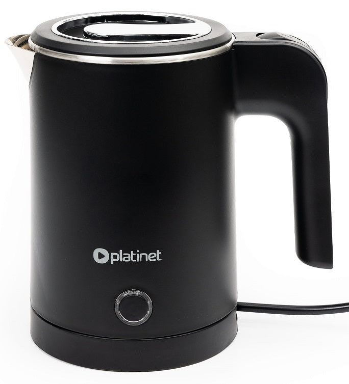 SMALL COMPACT STYLISH ELECTRIC TOURIST KETTLE 0,6L 600W Platinet