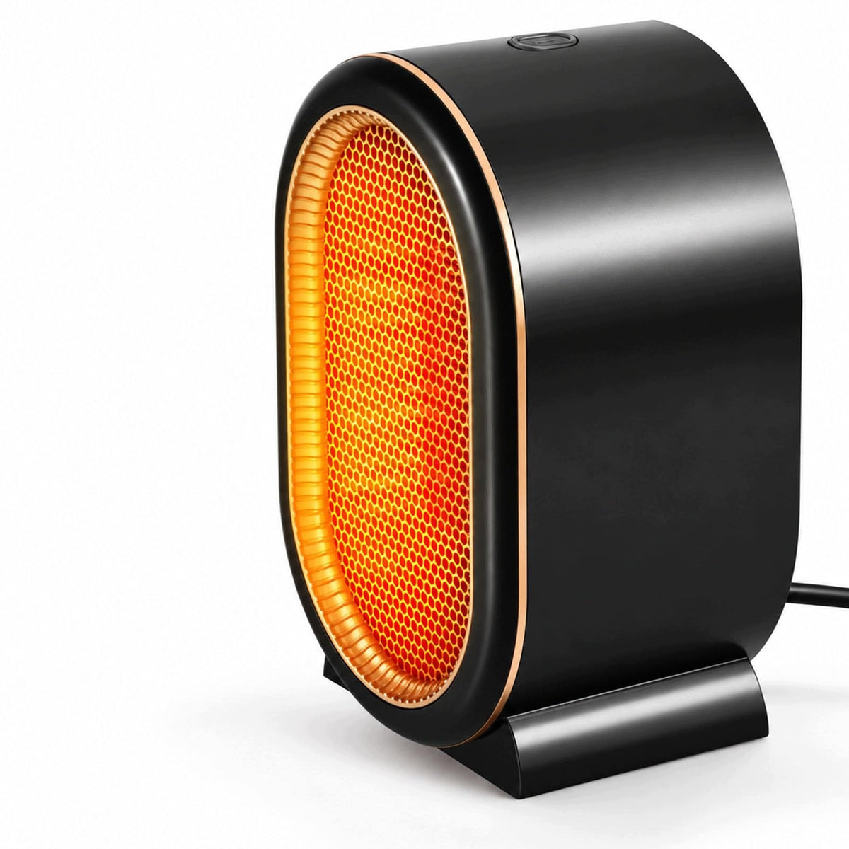 SMALL ELECTRIC HEATER MINI HEATER BLACK 2 LEVELS 1200W
