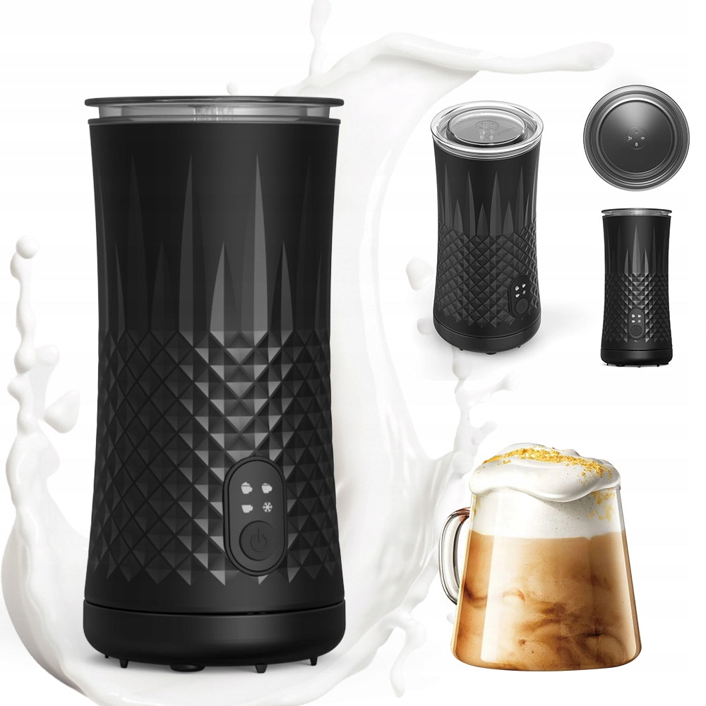 SMALL ELECTRIC MILK FROTHER HEATER 4IN1 LATTÉ CAPPUCCINO 240ML