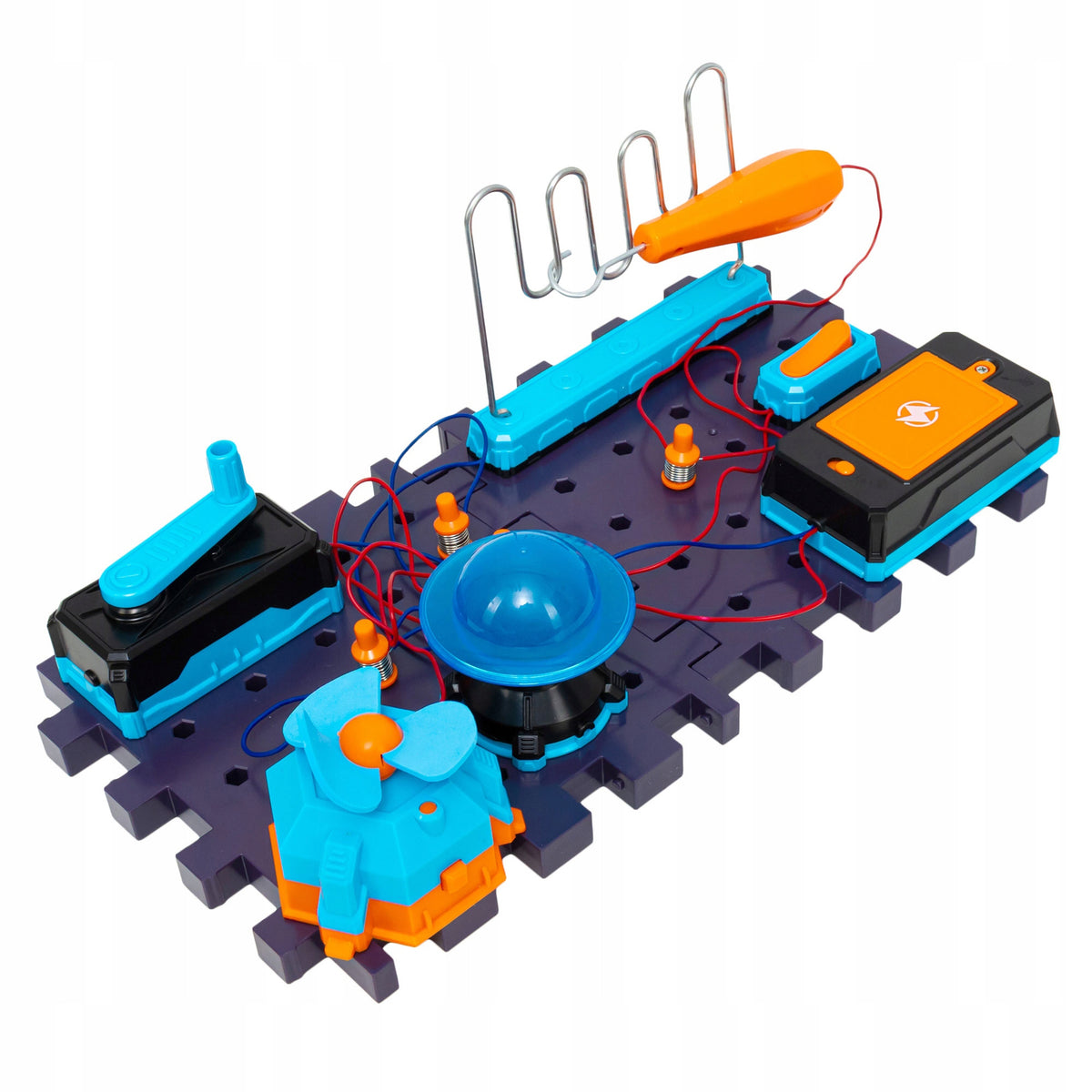 SMALL ELECTRONICS EDUCATIONAL SET CIRCUITS FAN LIGHT GENERATOR COIL Packaging status original
