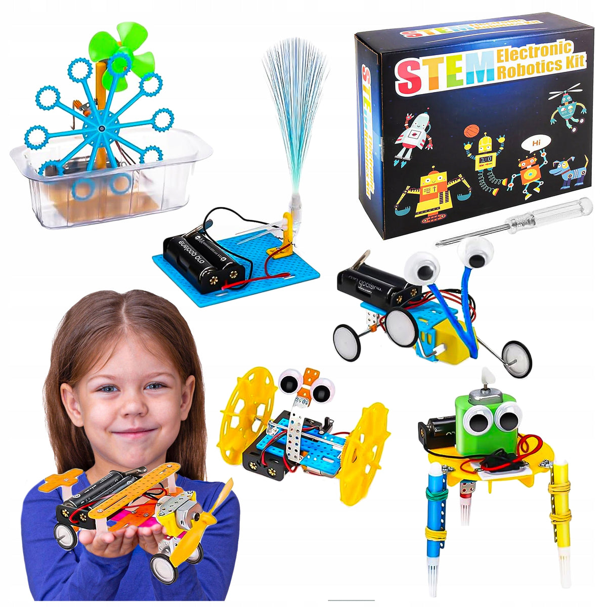SMALL ELECTRONICS EXPERIMENTS TOY ROBOTICS ELECTRICIAN LEARNING BOY'S DAY