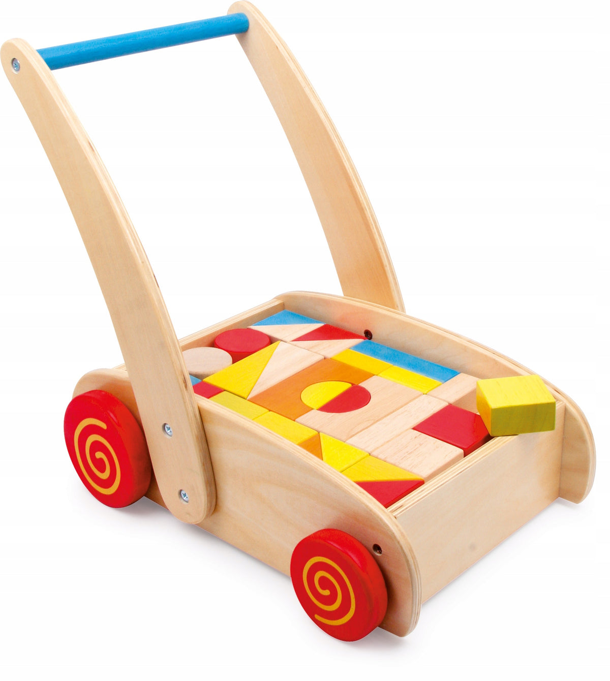 SMALL FOOT Walker/pusher with classic blocks
