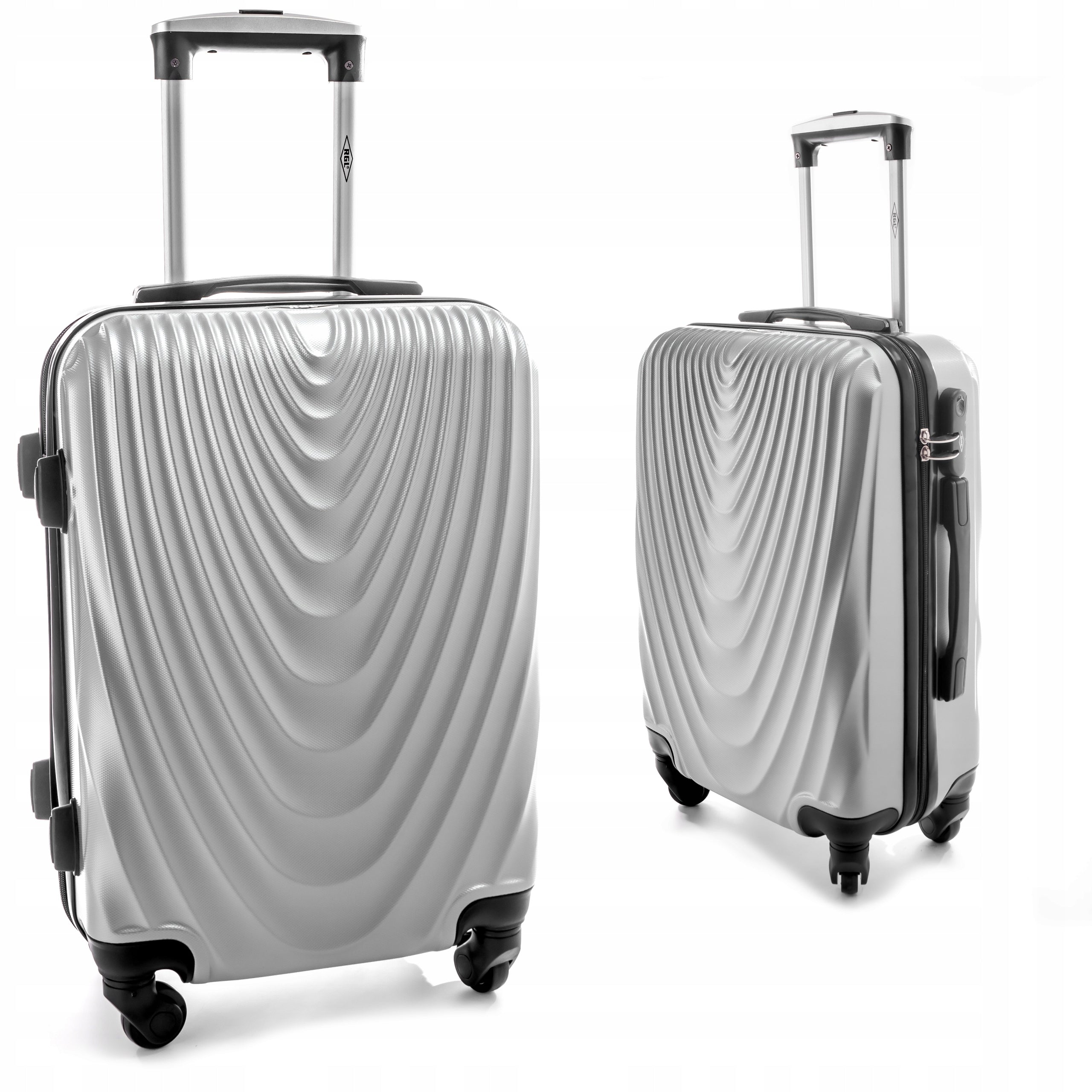 SMALL L SUITCASE ON WHEELS TRAVEL BAG ABS