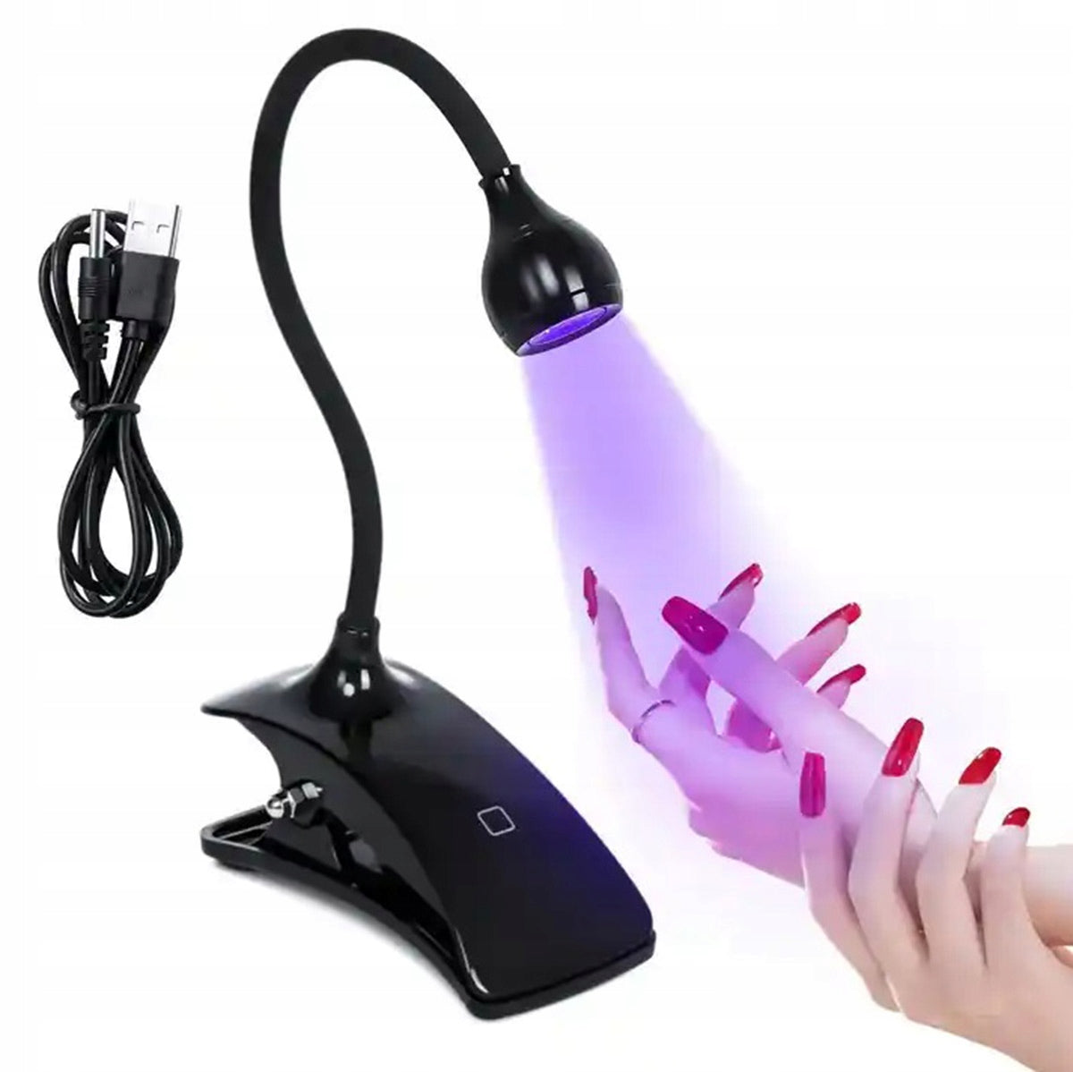 SMALL LAMP FLASHLIGHT UV LED FOR NAILS GELS HYBRID CURING DRYER Brand APT