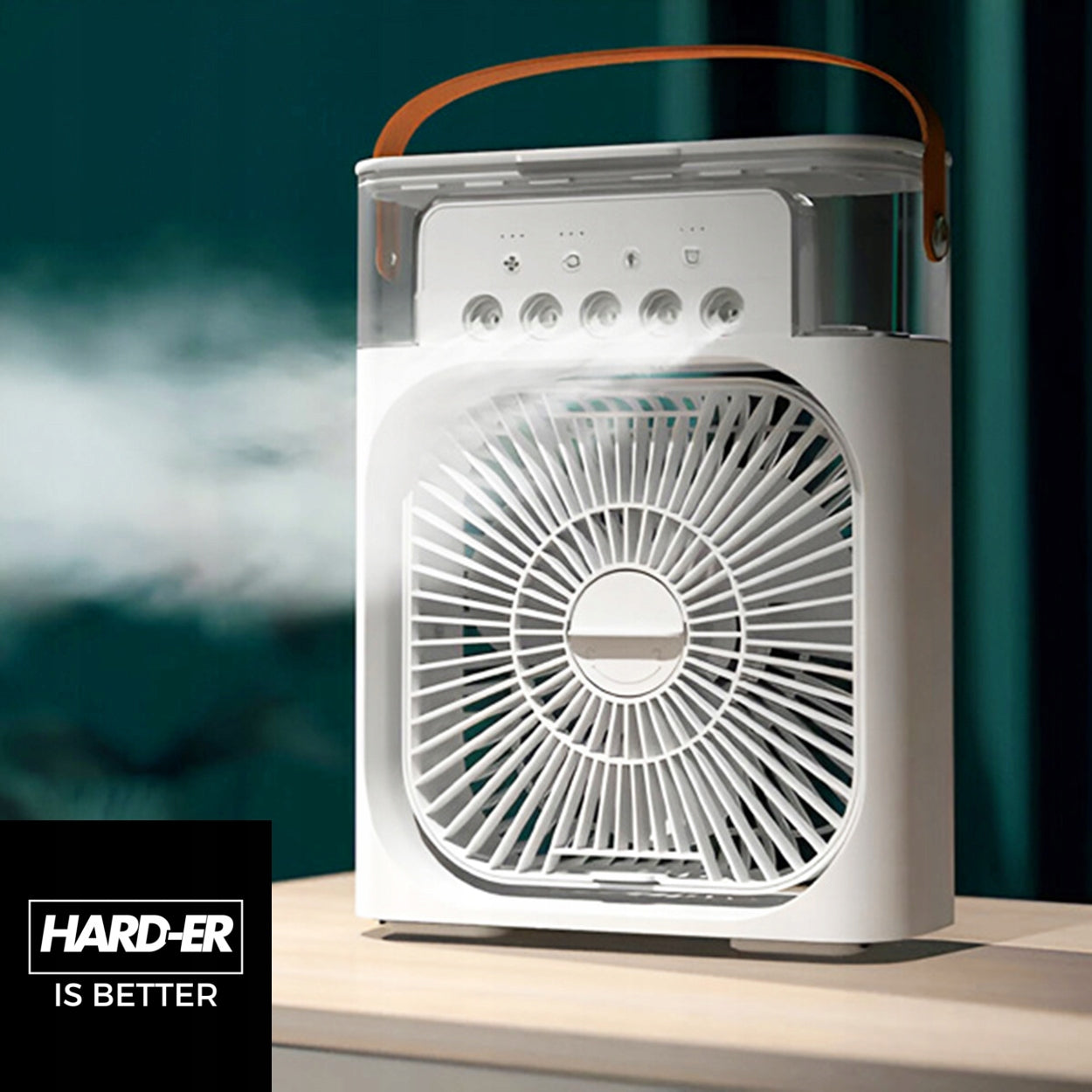 SMALL PORTABLE AIR CONDITIONER DESK FAN HUMIDIFIER USB LED Hard-er Manufacturer code przenośny_klimatyzator_hard-er