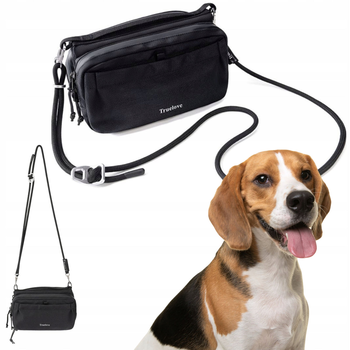 SMALL SHOULDER BAG TRUELOVE CITY BREAK MEDIUM CORDURA BLACK