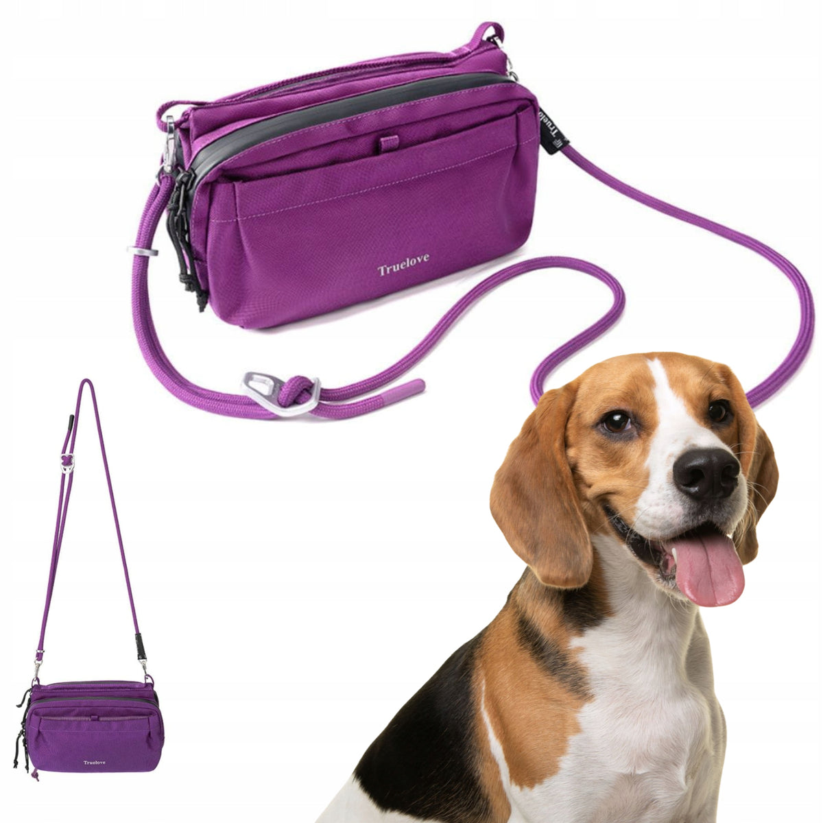 SMALL SHOULDER BAG TRUELOVE CITY BREAK MEDIUM CORDURA PURPLE