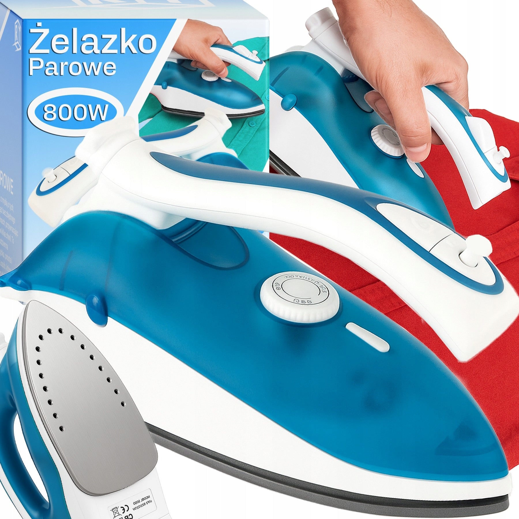 SMALL STEAM IRON FOR CLOTHES TOURIST MINI SYNTAE 800W 80ML LIGHT