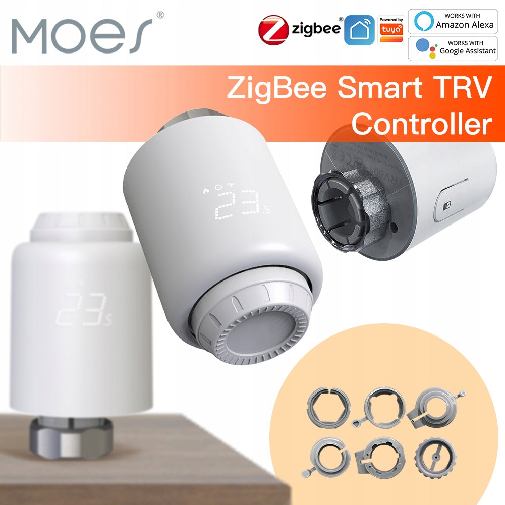 SMART 1X HEAD THERMOSTAT TRV TUYA ZIGBEE Brand Moes