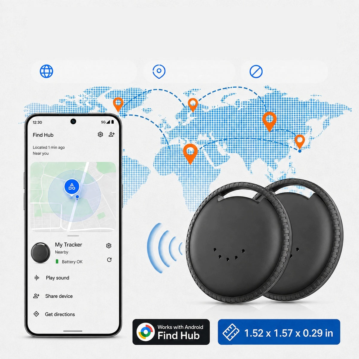 SMART LOCATOR FOR ANDROID SYSTEM MAKES SOUND RINGING 4 PACK Brand no brand