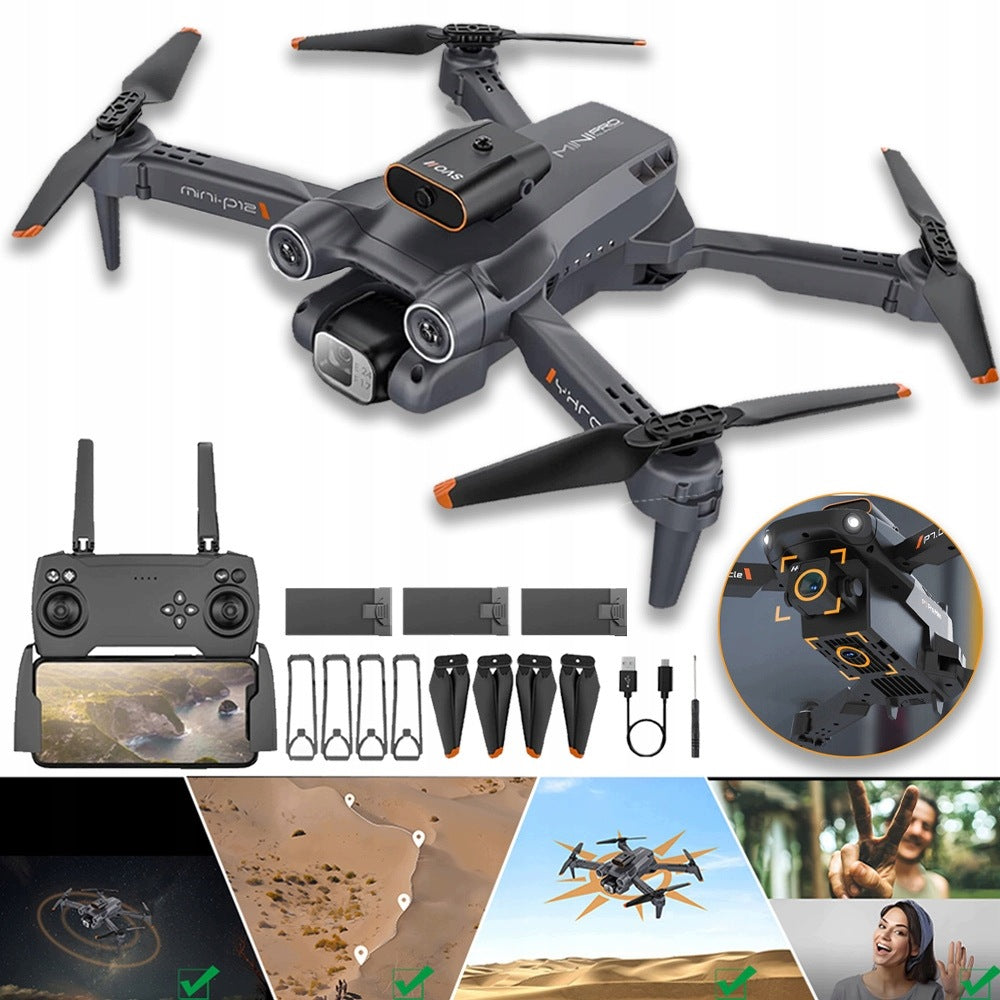 SMART REMOTE CONTROLLED DRONE WITH DUAL QUADCOPTER CAMERA FOR KIDS