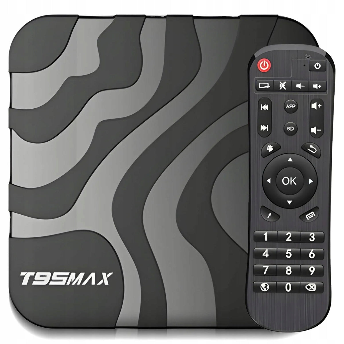SMART TV BOX ANDROID 9 6K HDR WIFI INPUT LAN HDMI USB + REMOTE CONTROL Packaging status original
