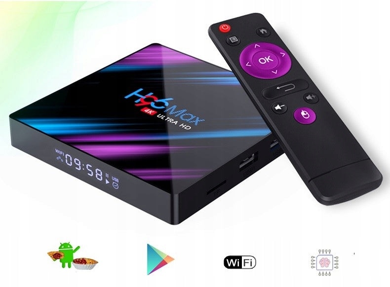 SMART TV BOX H96 MAX ULTRA HD 4K 4 64GB ANDROID 10 NETFLIX HBO ATTACHMENT Audio formats MP3 WMA