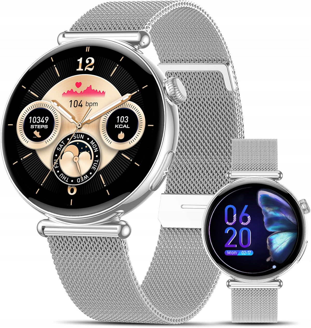 SMARTWATCH EKG WATCH FOR WOMAN BLOOD PRESSURE MONITOR GLUCOSE AMOLED TALK PL Packaging status original
