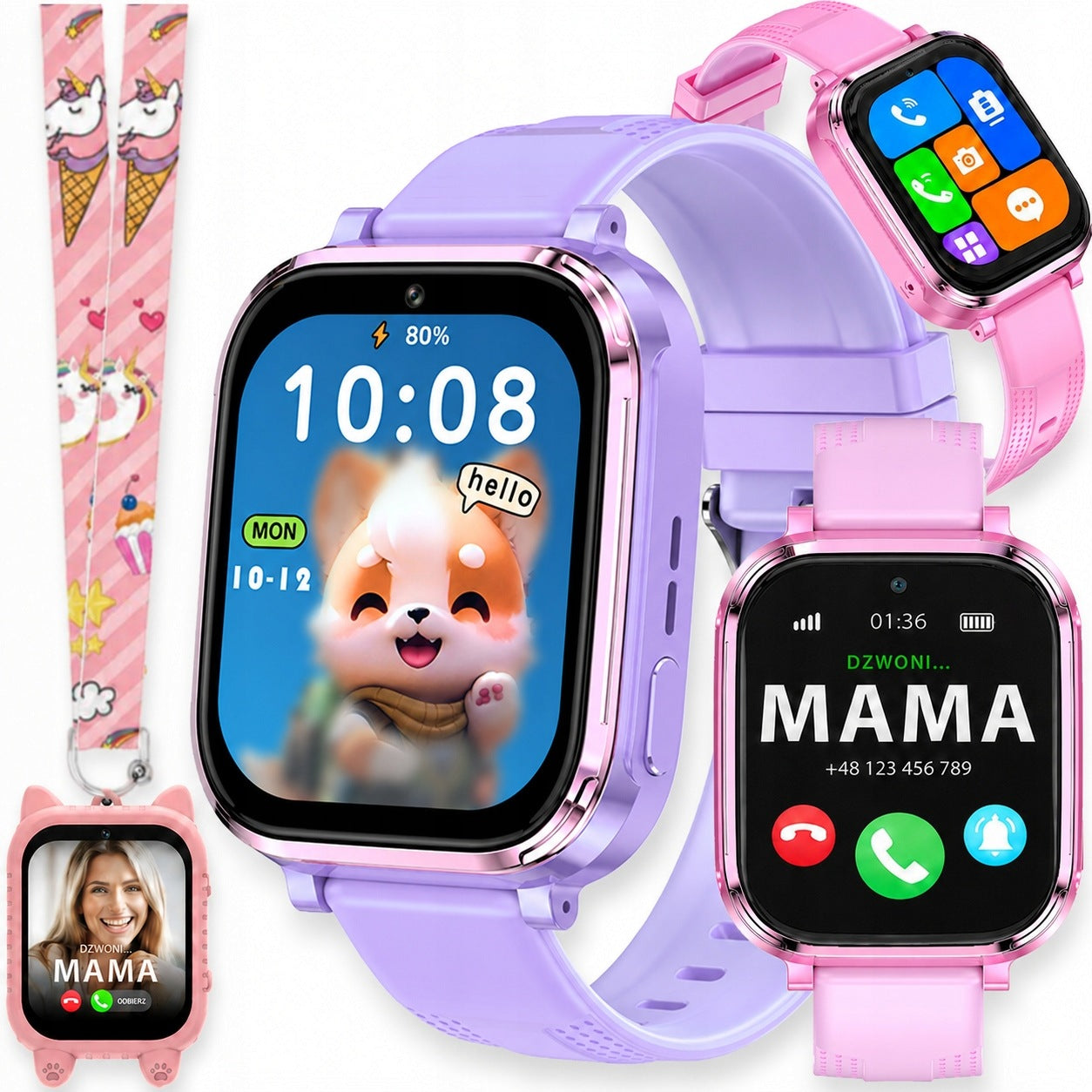 SMARTWATCH FOR CHILD WITH GPS CHILDREN'S WATCH SIM PHONE GAME CAMERA STEPS