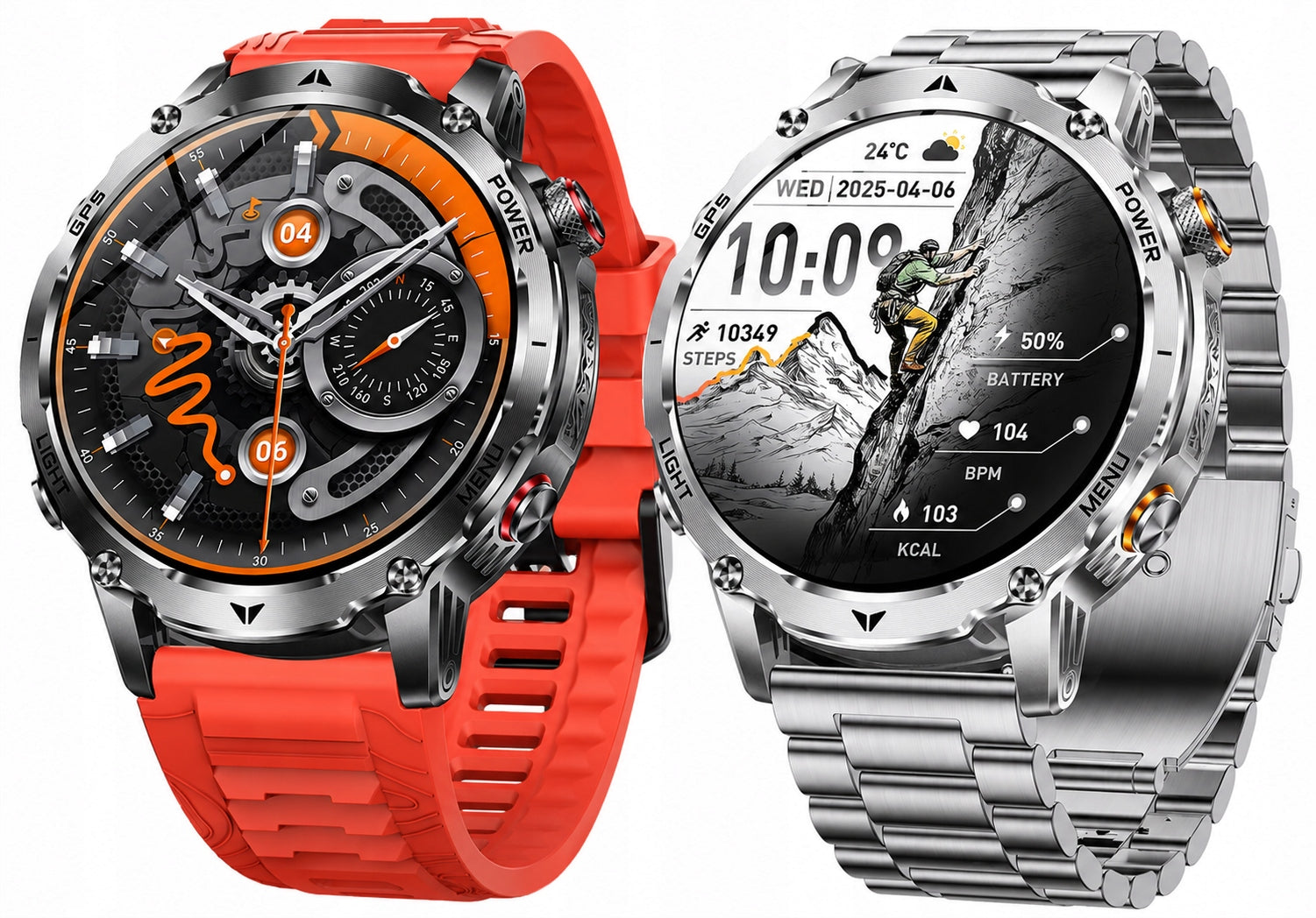 SMARTWATCH GPS 1100MAH WATCH BAROMETER COMPASS FLASHLIGHT TALK PULSE SPORT Packaging status original
