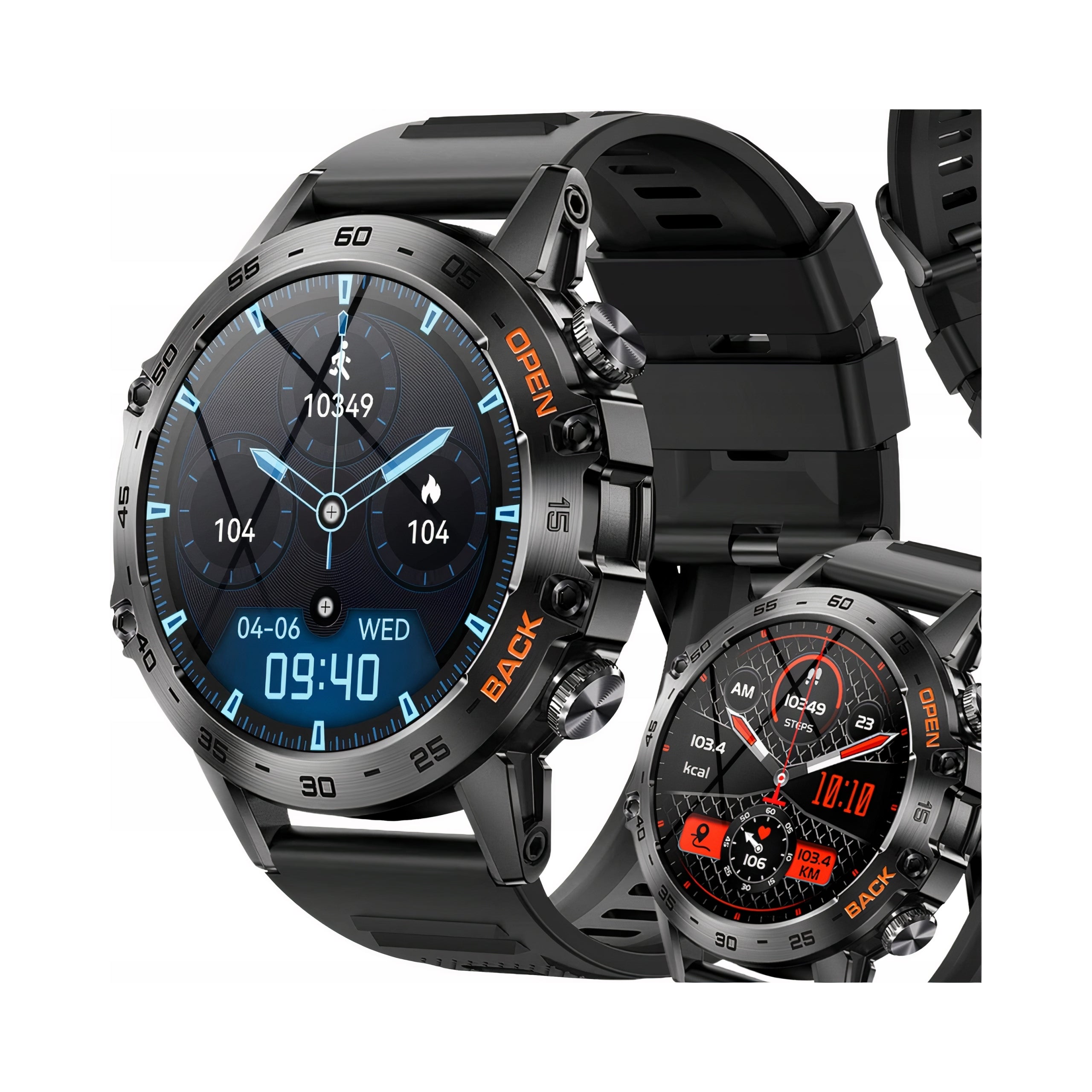 SMARTWATCH MEN'S BLUETOOTH CALLS IP68 POLISH MENU 400MAH 360X360