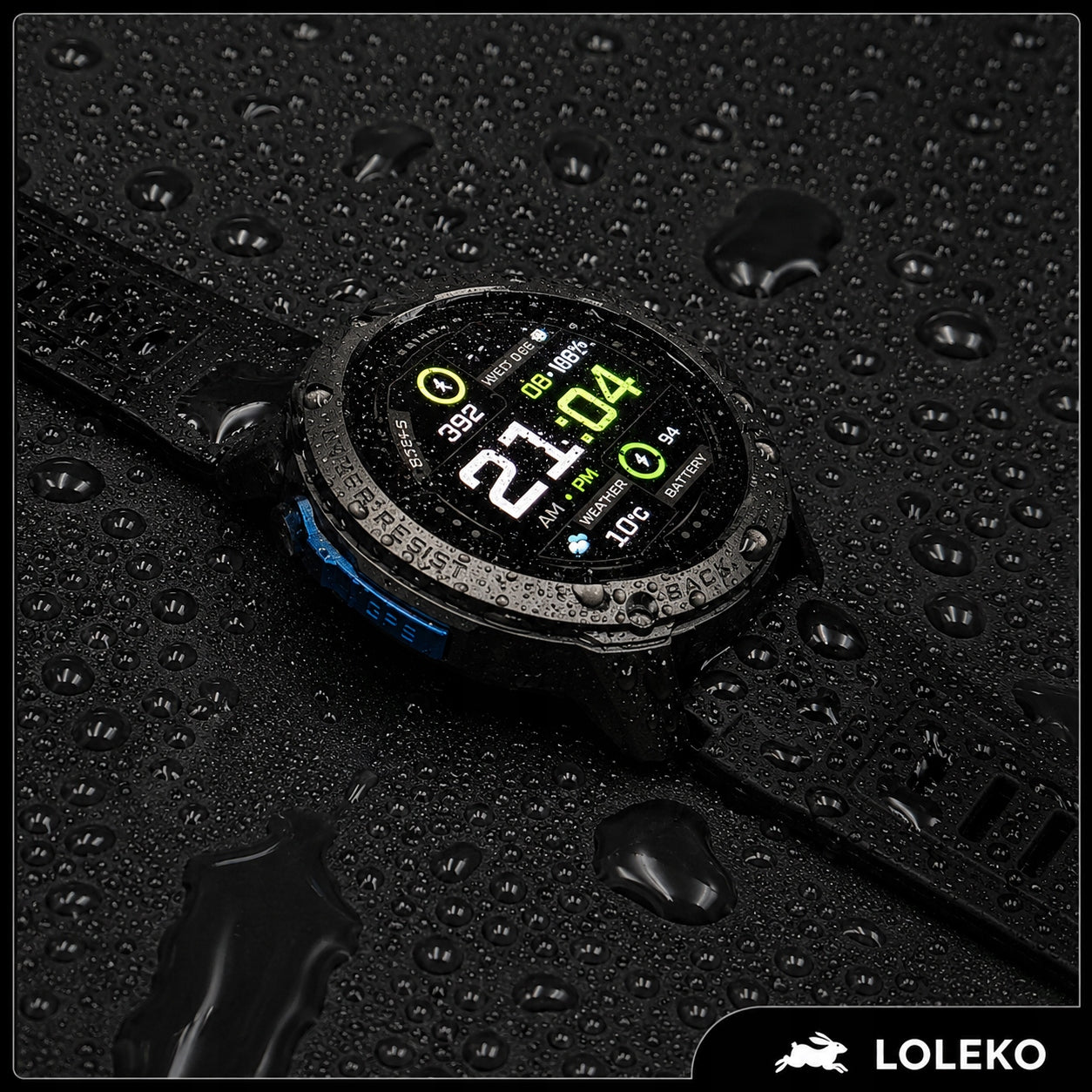 SMARTWATCH MEN'S WATERPROOF TALK MENU PL GPS AMOLED SPORT WATCH Manufacturer code Smartwatch Męski Polskie Menu Sport GPS TĘTNO
