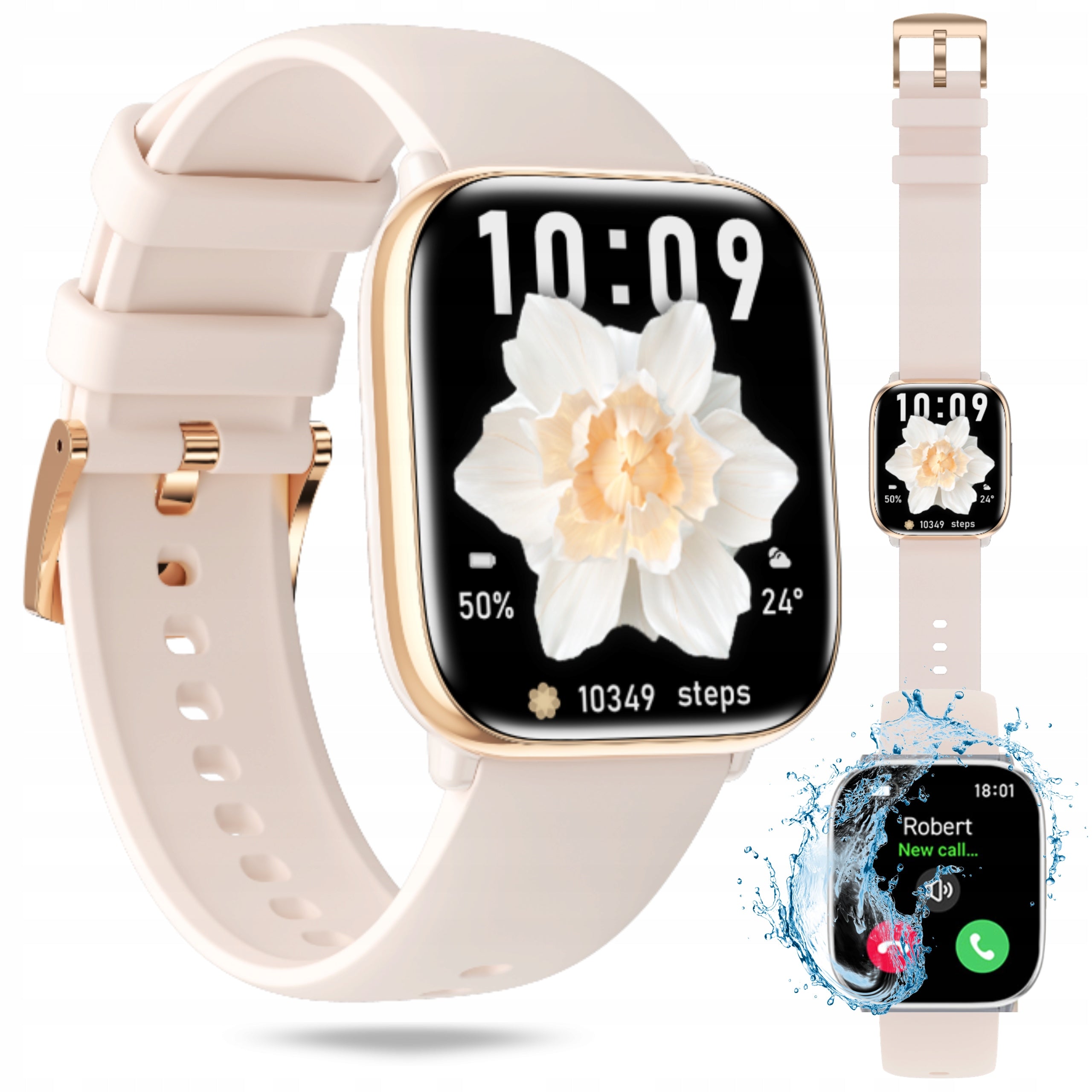 SMARTWATCH MYPHONE WATCH PASTEL GOLD SMART WATCH TALK AMOLED