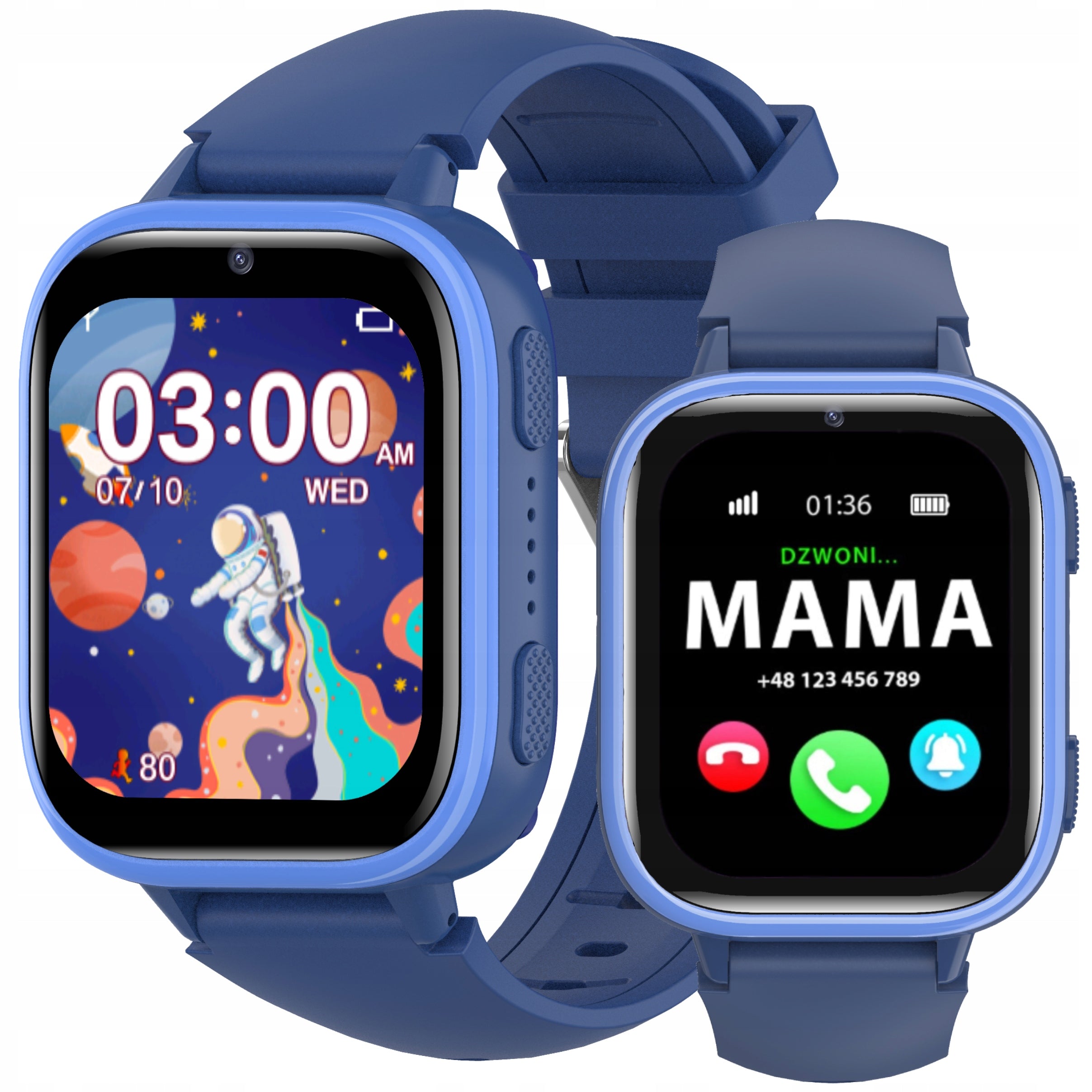 SMARTWATCH WATCH PHONE FOR CHILDREN TALK MUSIC GAME PEDOMETER CAMERA Manufacturer code smart watch dla dziecka polskie menu zegarek