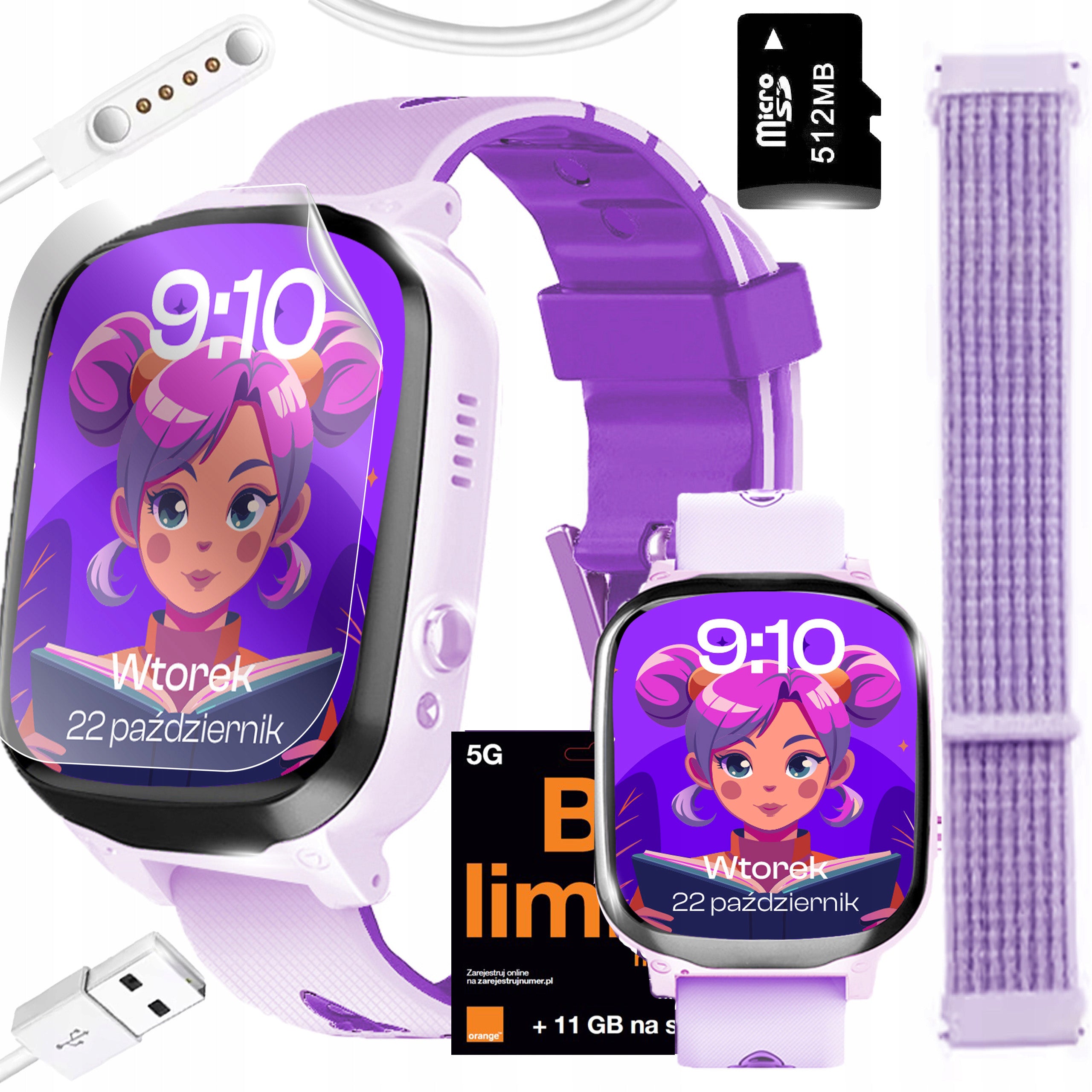 SMARTWATCH WATCH PHONE FOR CHILDREN TALK MUSIC SIM WITH GAMES FLASHLIGHT Packaging status original