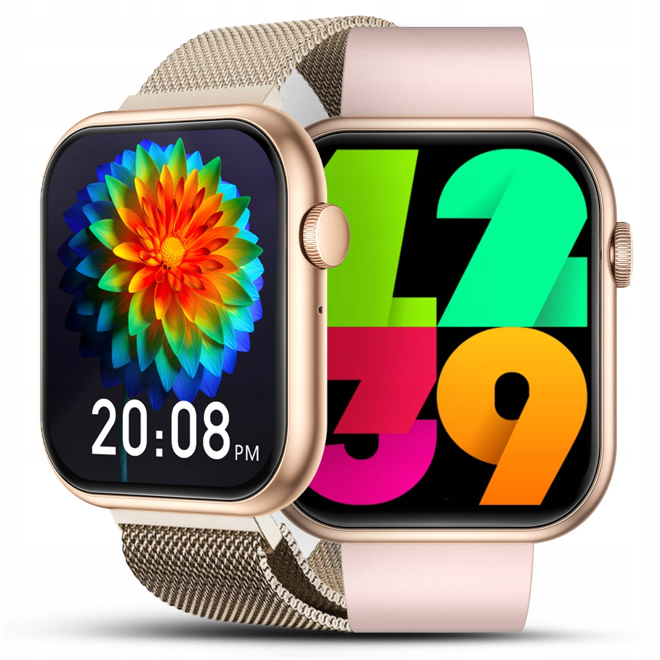 SMARTWATCH WOMEN'S WATCH TALK SMS SPORT HEALTH GOLD MENU PL + 4 STRIPES Manufacturer code smartwatch dla kobiety złoty paski menu pl