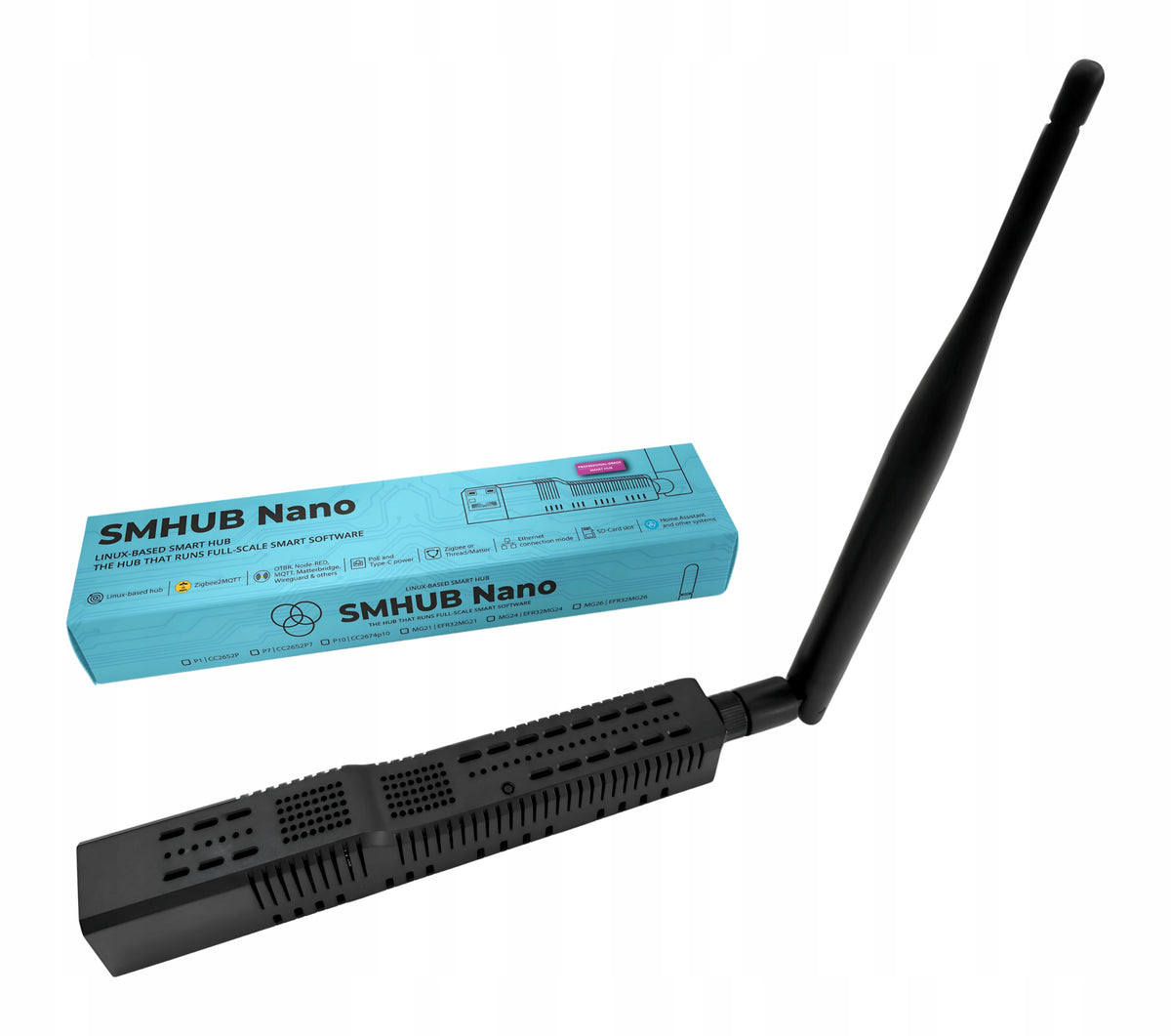 SMHUB Nano MG24 HUB ZigBee Gateway Controller MQTT ZHA Matter Home Assistant Manufacturer code SMHUB Nano MG24 - linux hub serwer MQTT