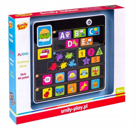 SMILY PLAY EDUCATIONAL INTERACTIVE TOUCH TABLET FOR CHILDREN PL-ANG Packaging status original
