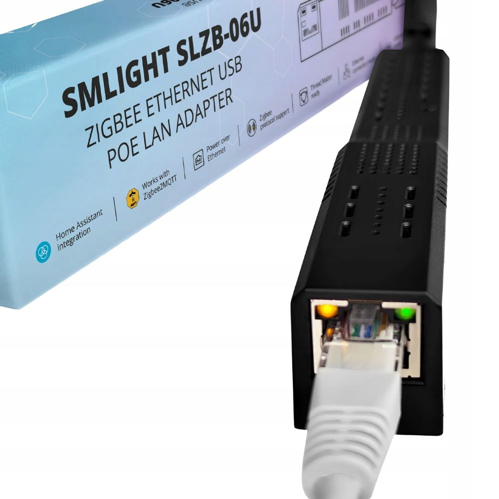 SMLIGHT SLZB-06U Zigbee, Ethernet, PoE, USB, Wi-Fi Adapter with CC2652P Chip Manufacturer code SLZB-06U