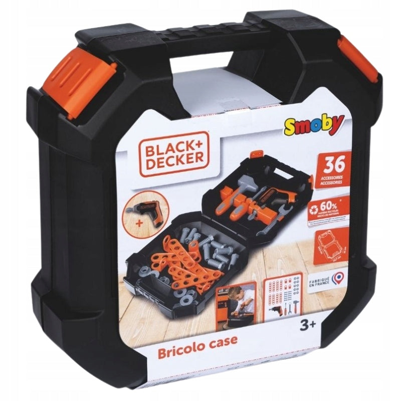 SMOBY BLACK & DECKER TOY SET SUITCASE WITH TOOLS FOR CHILDREN 3+ Series Black&Decker