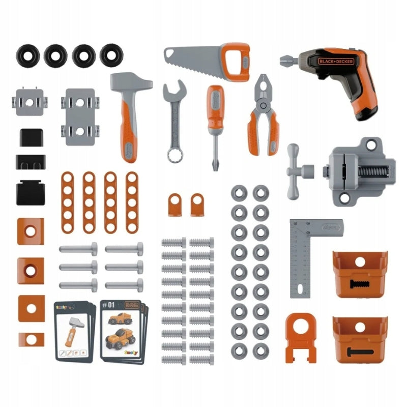 SMOBY BLACK & DECKER WORKSHOP BRICOLO CENTER + TOOL ACCESSORIES Brand Smoby