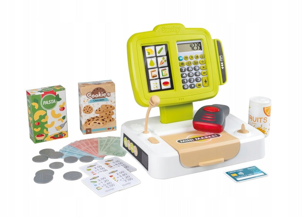 SMOBY CASH REGISTER LIGHT SOUND 30 AKC SCANNER