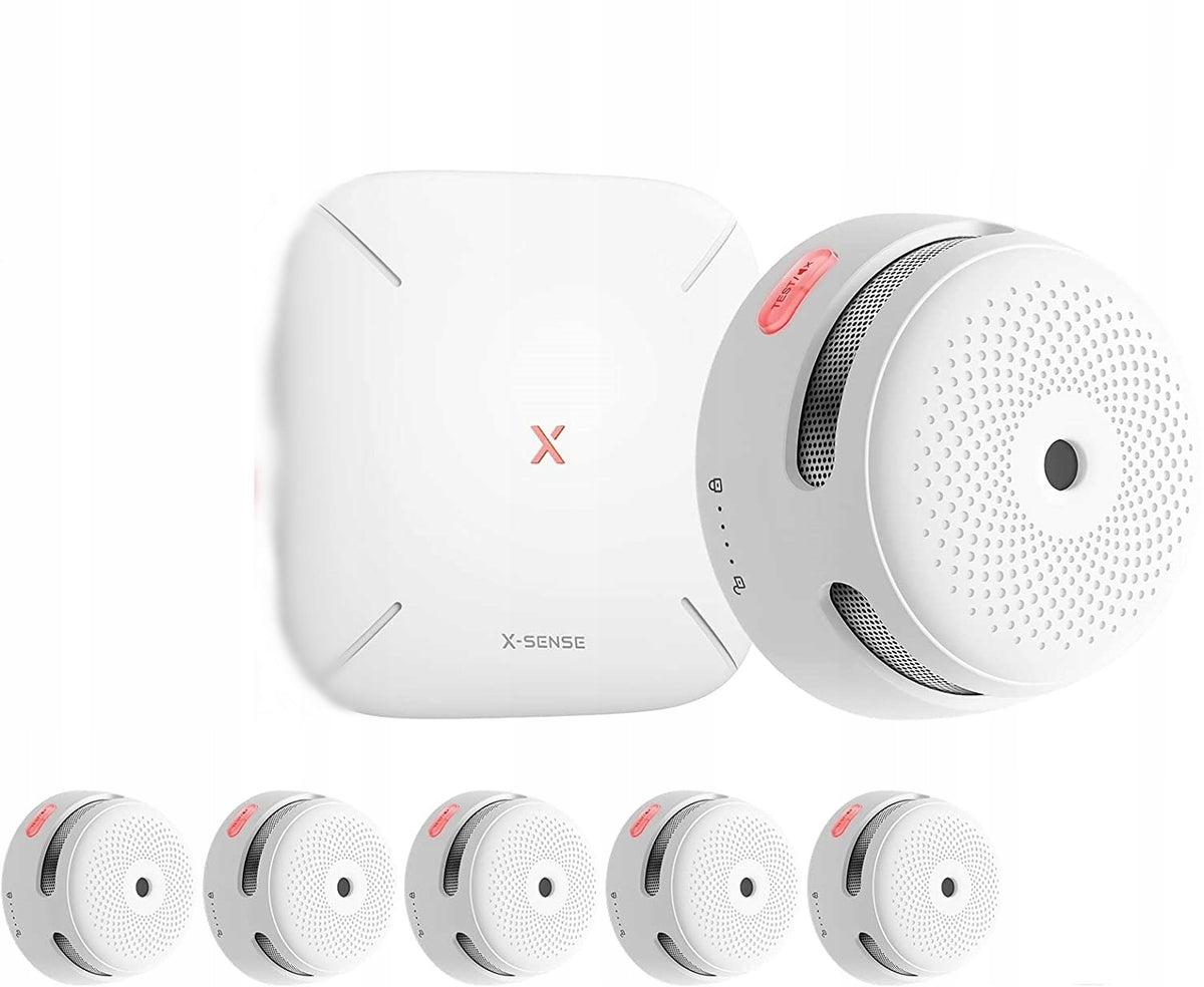 SMOKE DETECTOR SET X-SENSE FS61 6x Detector XS01-M + HUB WiFi SBS50 Application Brand X-Sense