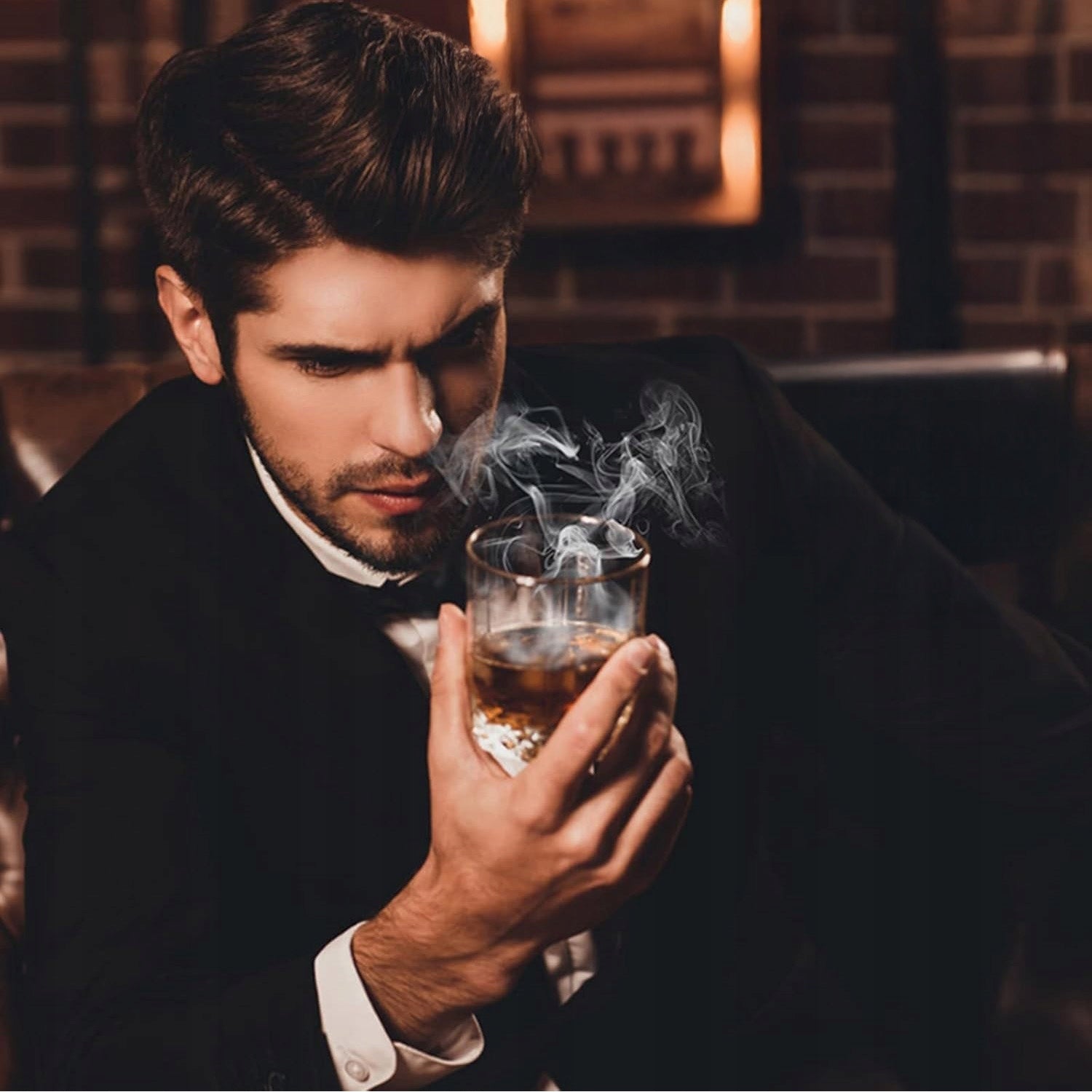 SMOKING SET WHISKEY SMOKER GADGET GIFT FOR BOYFRIEND MAN 8IN1 Packaging status original