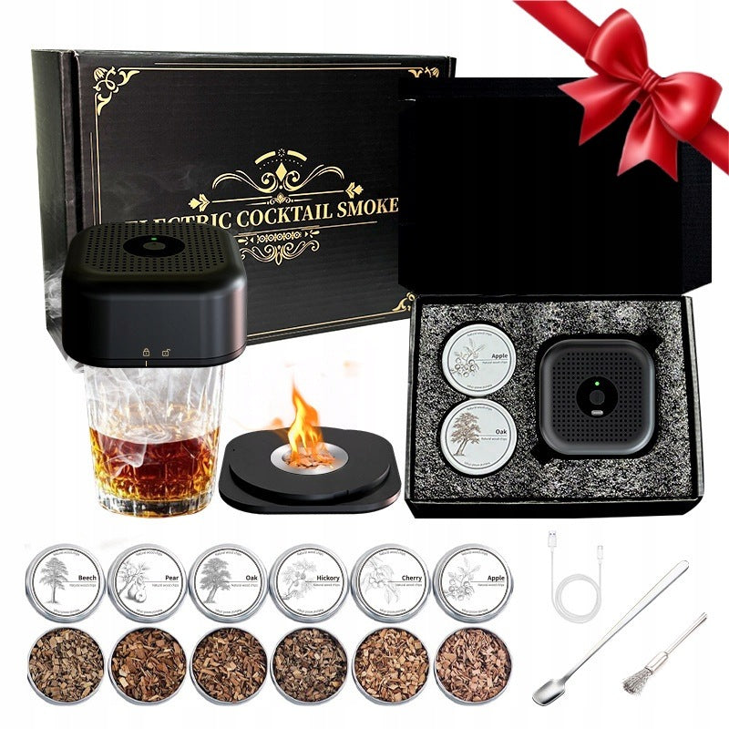 SMOKING SET WHISKEY SMOKER IN CRATE GIFT FOR GUY FATHER'S DAY