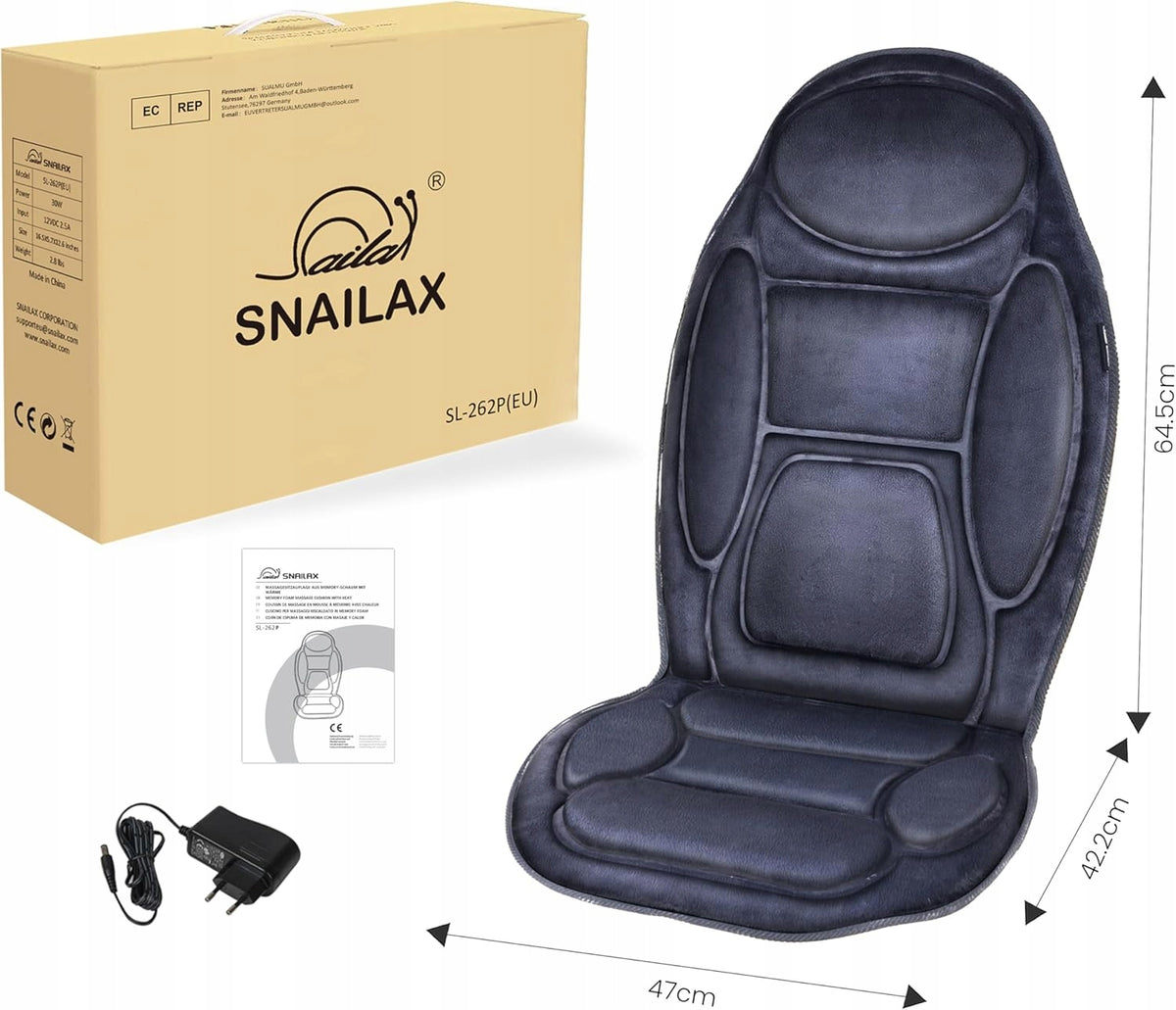 SNAILAX SL-262P Mat Massage Cover Vibration Heating 30W Manufacturer code SL-262P