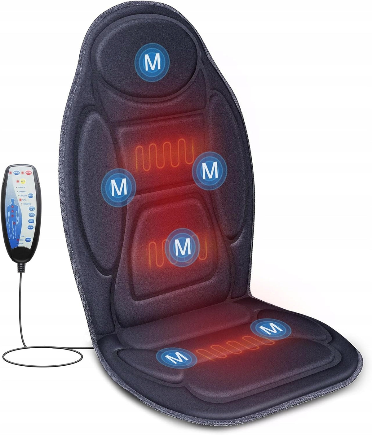 SNAILAX SL-262P Mat Massage Cover Vibration Heating 30W