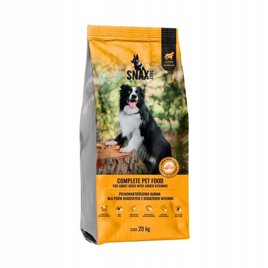 SNAX DAILY Complete food for adult dogs CHICKEN 20 kg Manufacturer code 5905999926902