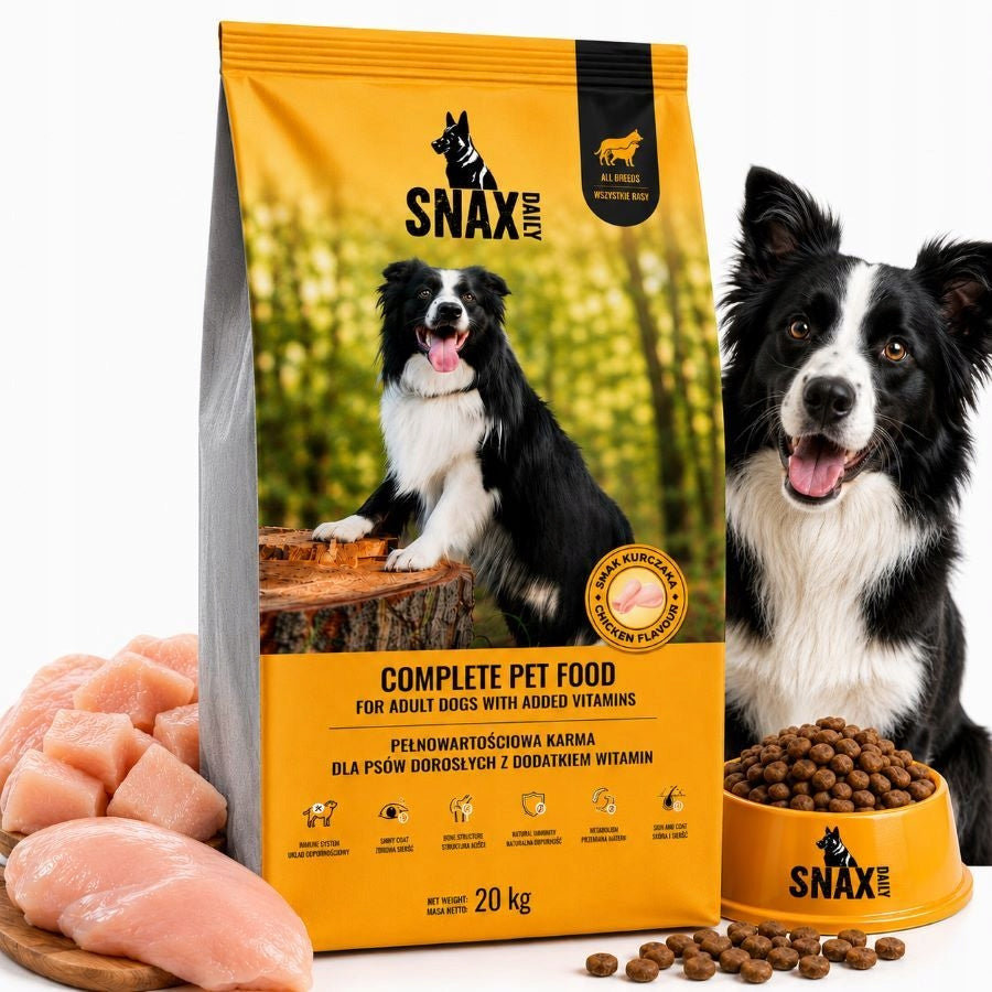SNAX DAILY Complete food for adult dogs CHICKEN 20 kg