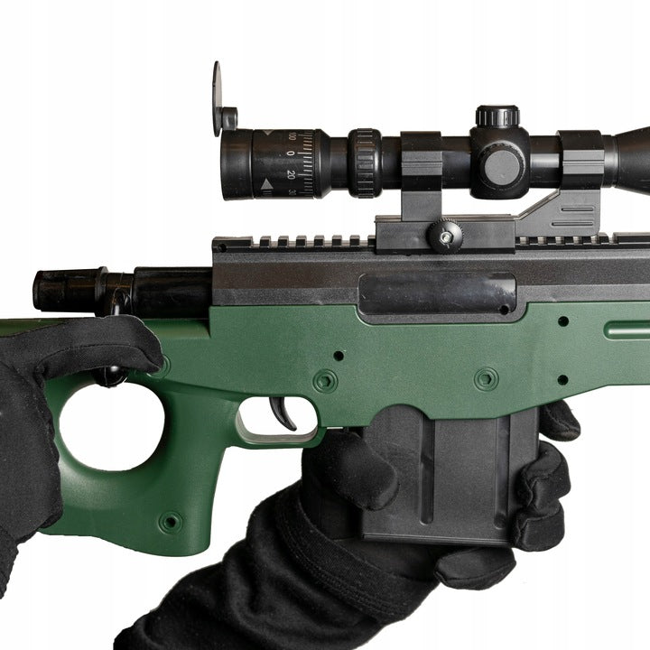SNIPER RIFLE BALL GUN 108CM SCOPE +FREEBIES PLASTIC BALLS Manufacturer code AWP01