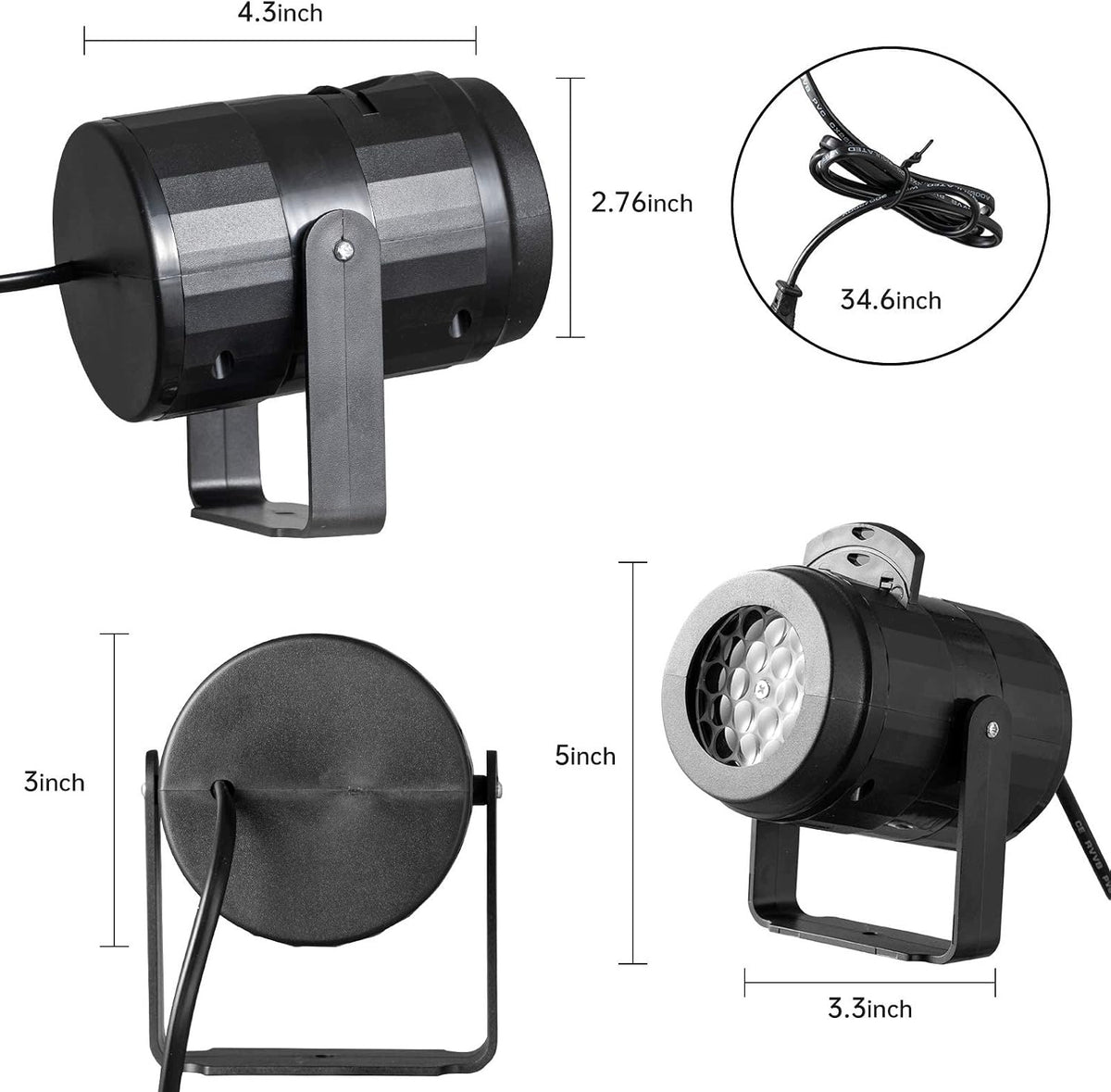 SNOWFLAKE PROJECTOR ROTATION MOVING LIGHT 2 LED CHRISTMAS FILMS Manufacturer code 5908140997301
