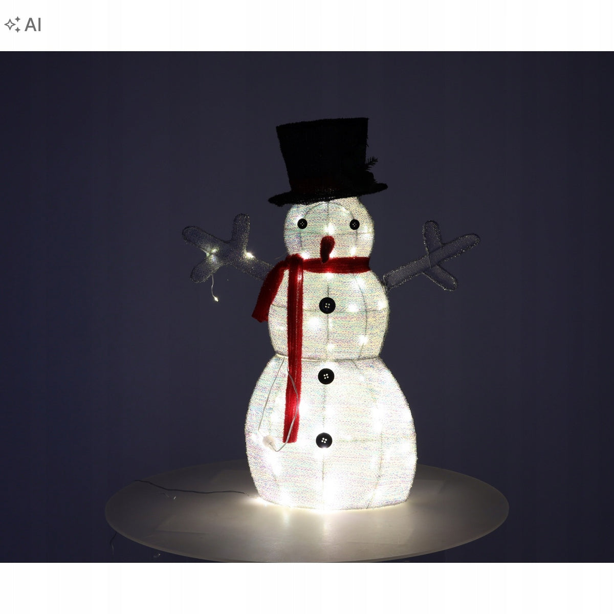 SNOWMAN GLOWING CHRISTMAS DECORATION LED 72 CM WHITE GARDEN ORNAMENT Manufacturer code 5900779896277